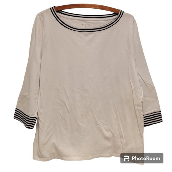 Talbots Bateau Neck Tee — Size 2X / Plus Size - Picture 6 of 9